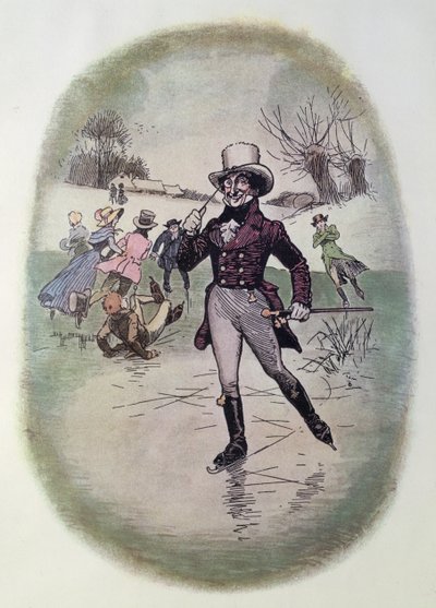 Eislaufen, 1820 von Thomas Brown